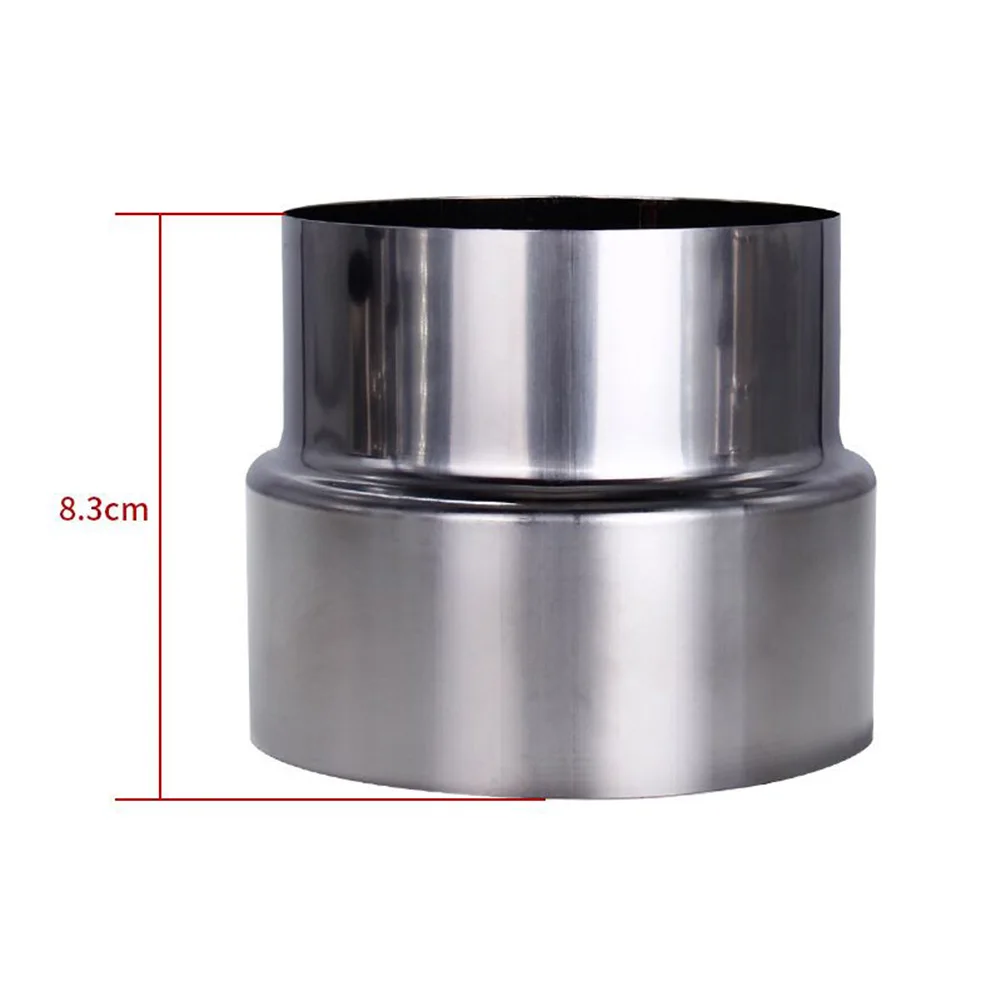 Stainless Steel Flue Exhaust Pipe Reducing Joint Chimney Adaptor Stove Pipe Household Ventilation Accessories duct pipe connector flange connector