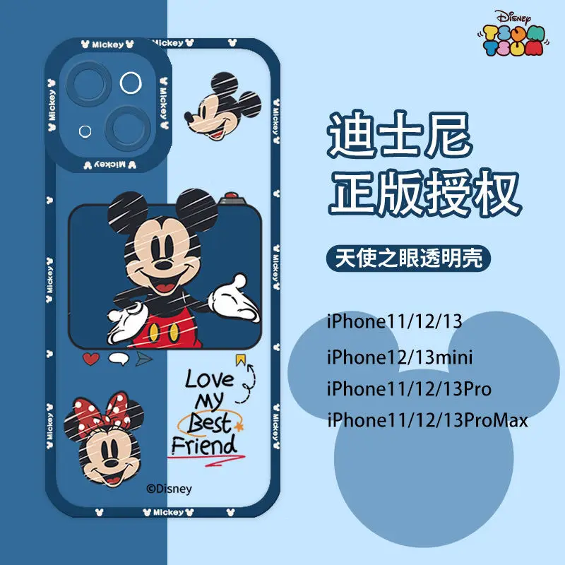 Disney Mickey Minnie Phone Case for IPhone 14 13 12 Mini 11 Pro Xs Max