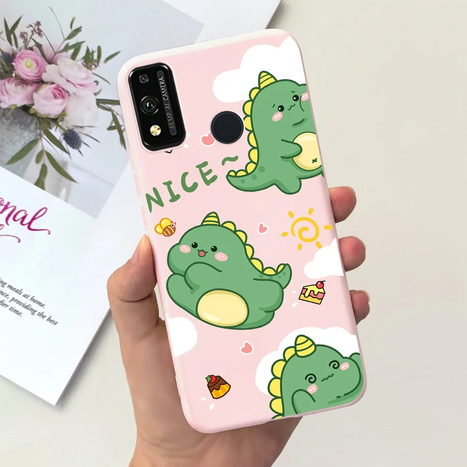 Floral Cartoon Design Soft Silicone Back Cover Case