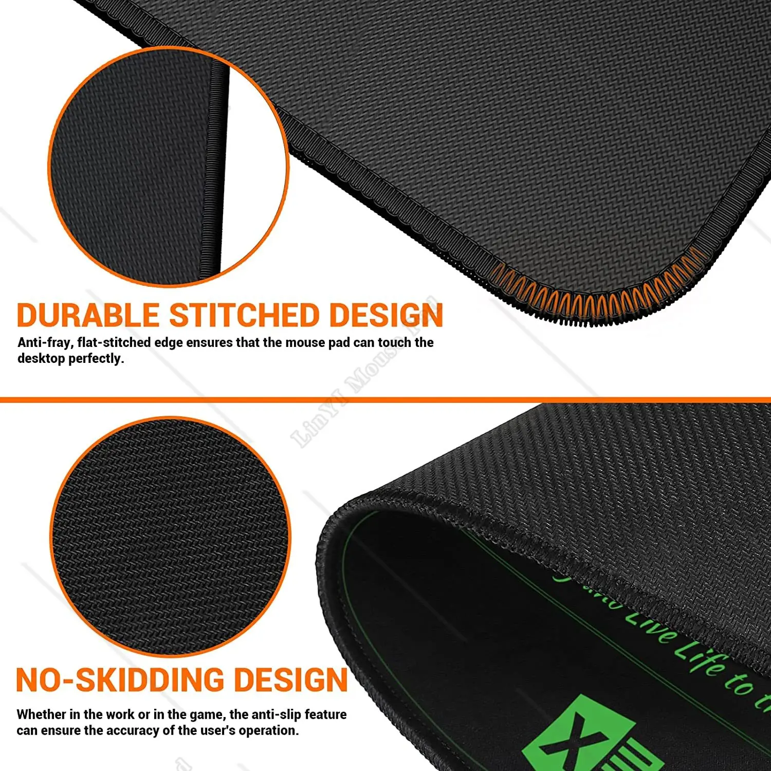 Large Excel Shortcut Mouse Pad Extended Mouse Pad with Stitched Edges Non-Slip Base Keyboard Mats for Desk, 31.5x11.8 6