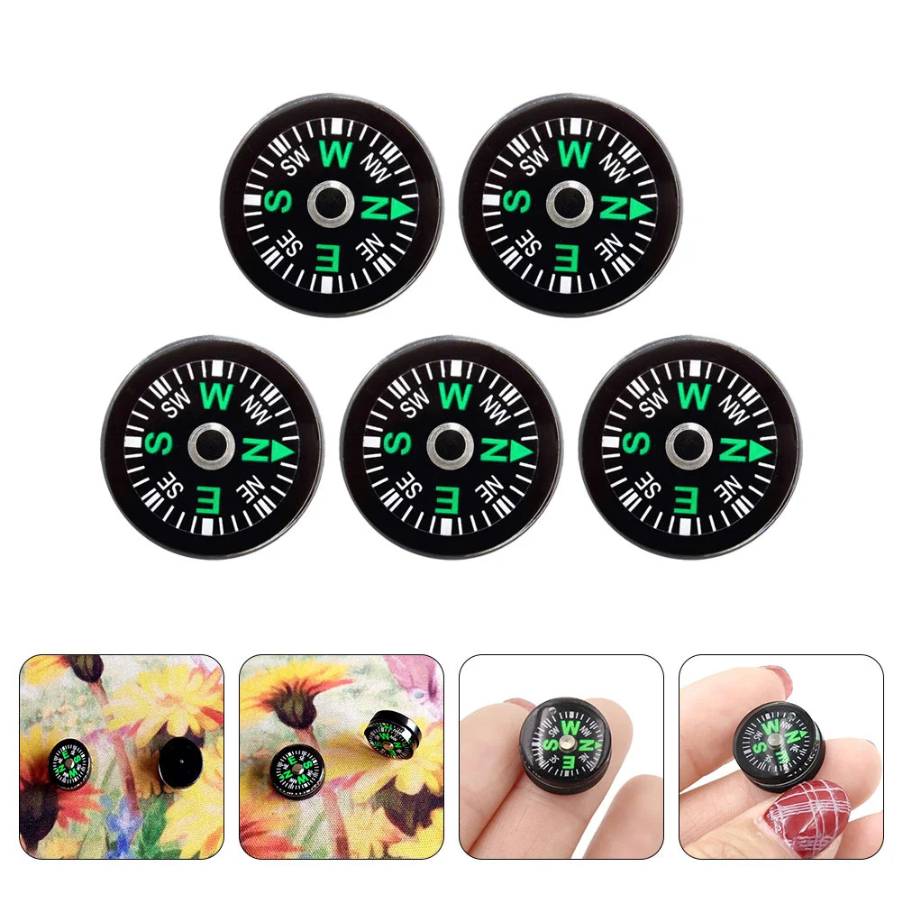 

5pcs Mini Compass Backpacking Compass For Boating Touring Mini Pocket Compass
