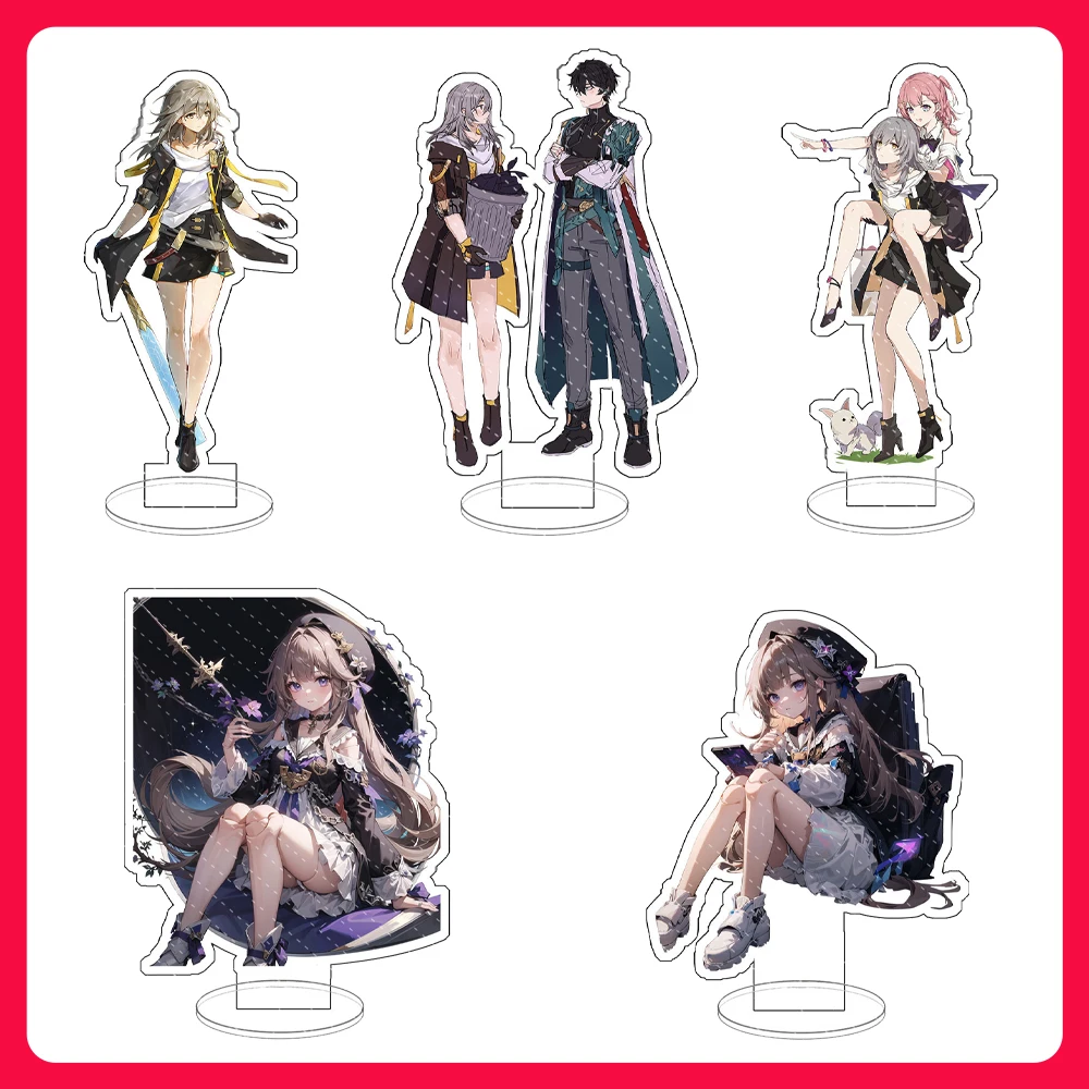 

15CM Anime Honkai Impact 3 Bronya Raiden Mei Kiana Kaslana Cosplay Stand Figure Model Tabletop Decor