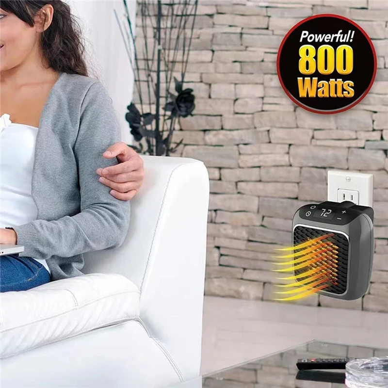 800w Smart Space Electric Small Heater Wall Outlet Electric Space Heater  Adjustable Thermostat Timer Led Display,fast Heating - Stove Hand Warmers -  AliExpress