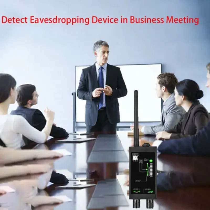 M8000 Bug Detector Hotel Wireless Cam RF Signal Detection Anti-spy Candid Cam GSM Audio GPS Scan Finder-Privacy Protect Detector
