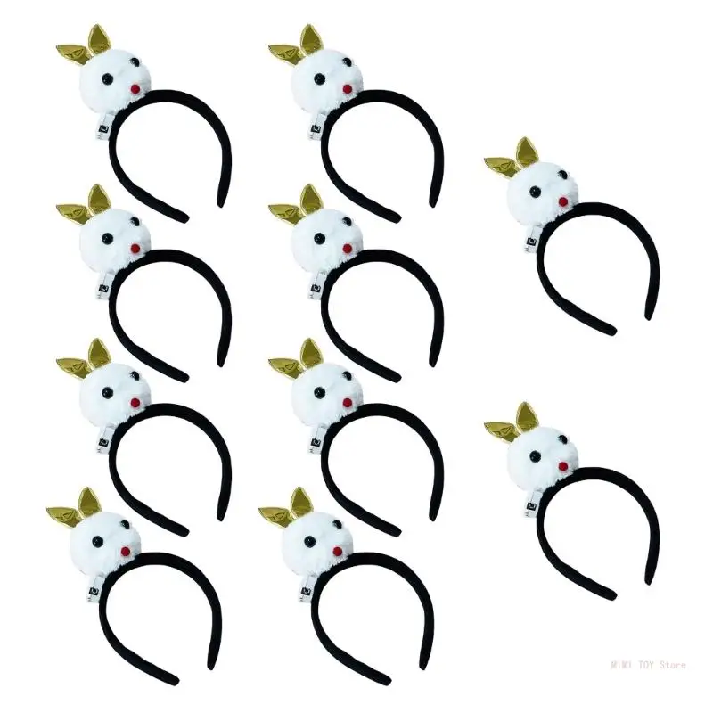 

Bunny Hair Hoop Glowing Rabbit for Pedlars Headwear Halloween-party