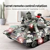 2.4G Tracked Simulation Remote Control Tank Water Bomb Spray Remote Control Vehicle War Armored Vehicle Model Children Toy Gift 4