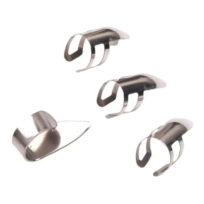 Steel Finger Picks & Thumb Pick Set for Guitar Ukulele String Instrumental