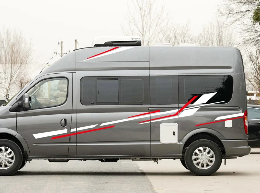 Camper van side stripe decal