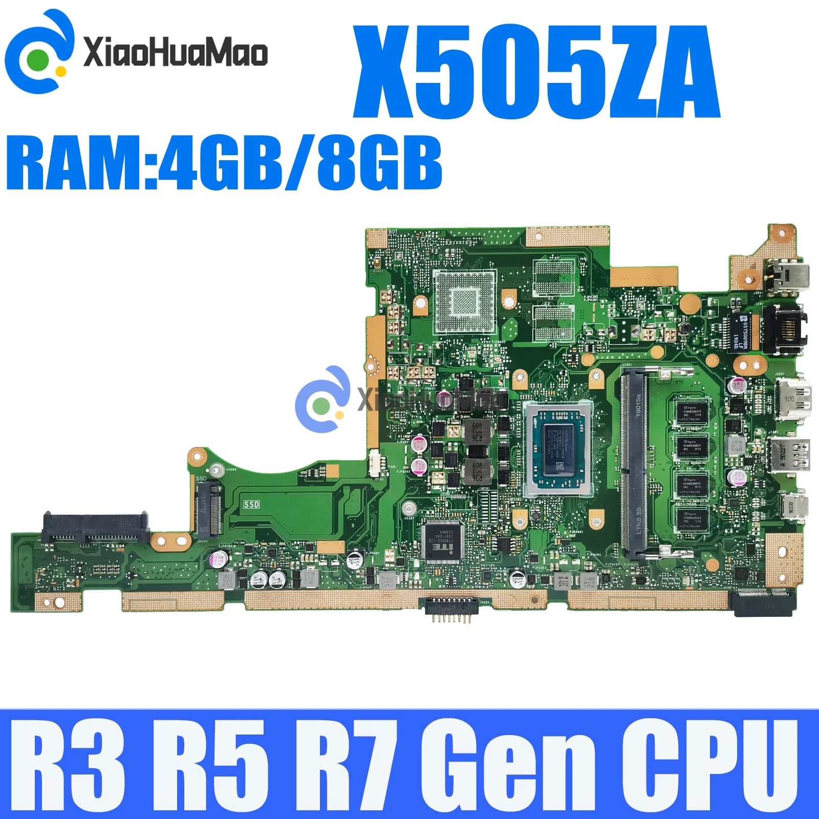 Материнская плата X505ZA для ноутбука Asus X505ZA X505Z F505Z K505Z A505Z A505Z RX505Z