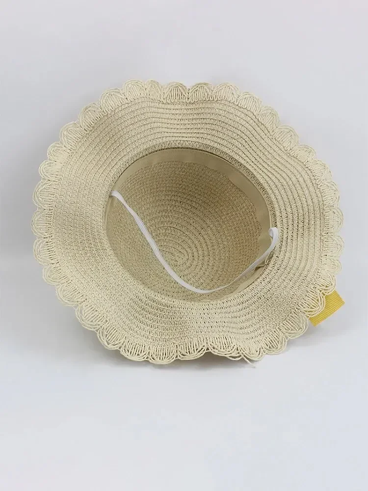 Hat And Bag Set Summer Bow Sweet And Cute Sunshade Sun Hat For Children Straw Cap Beach For Summer sun hat sun protection hat
