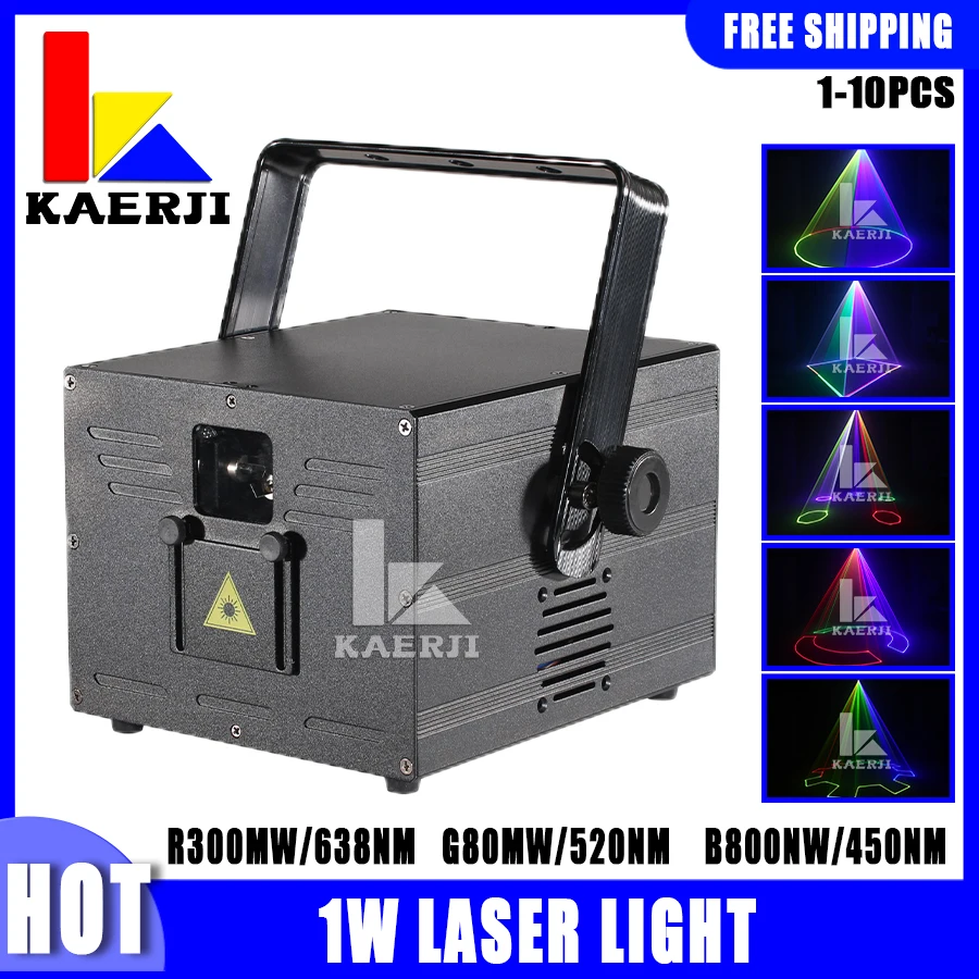 

NEW 1-8Pcs/Lot 1W 3D Scan Stage Laser Light Wedding Party Professional Device Club DJ Disco Animation Strong Beam Pojector