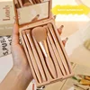2024 New 5 pieces mirror box with skylight powder brush concealer blush super soft brush boxed mini portable makeup 3