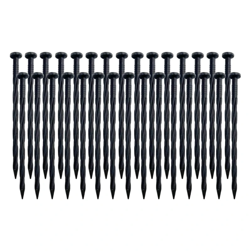 

30Pcs Canopies Stakes Plastic Tent Peg Nails Yard Lawn Peg Landscape Edgings Stakes for Fixings Tent Tarps Awnings