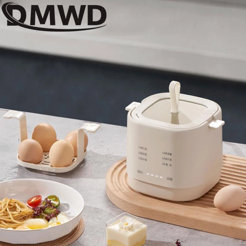 DMWD Electric Egg Cooker Soft-Boiled Egg Hot Spring Multifunctional Reservation Breakfast Steamer Boiler Yogurt Machine
