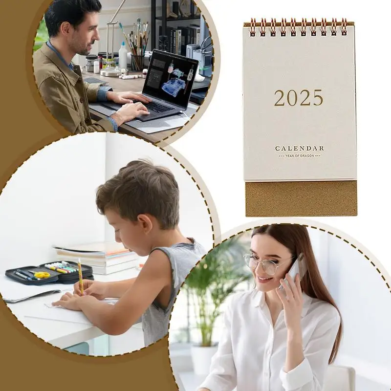 - simple style Table Desk Calendar Table Calendar Desktop Decoration Creative Coil Planning