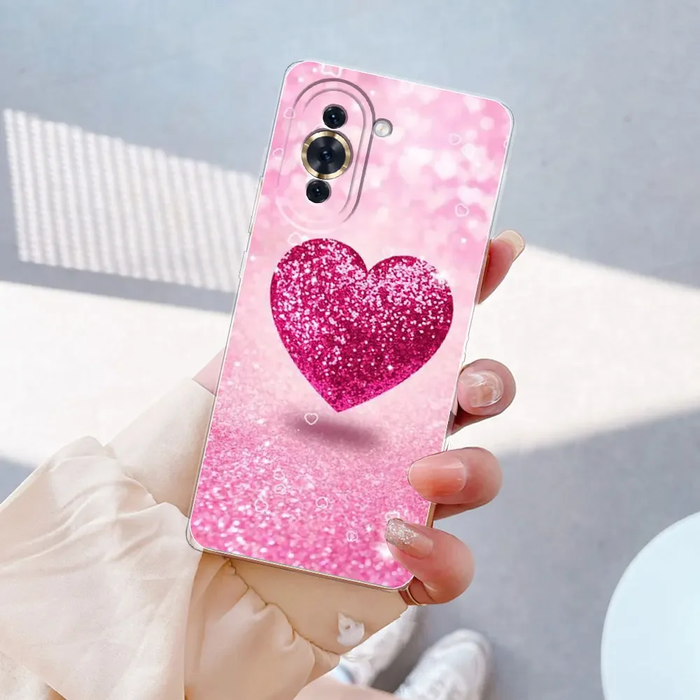 Stylish Soft Silicone Clear Marble Case - Fashionable Bumper Cover for Huawei Nova 10 Series Phones