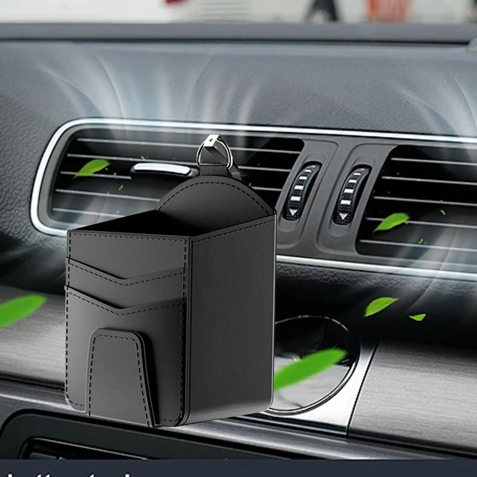 

Car Air Vent Storage Bag Box Phone Holder for Cards Keys Coins