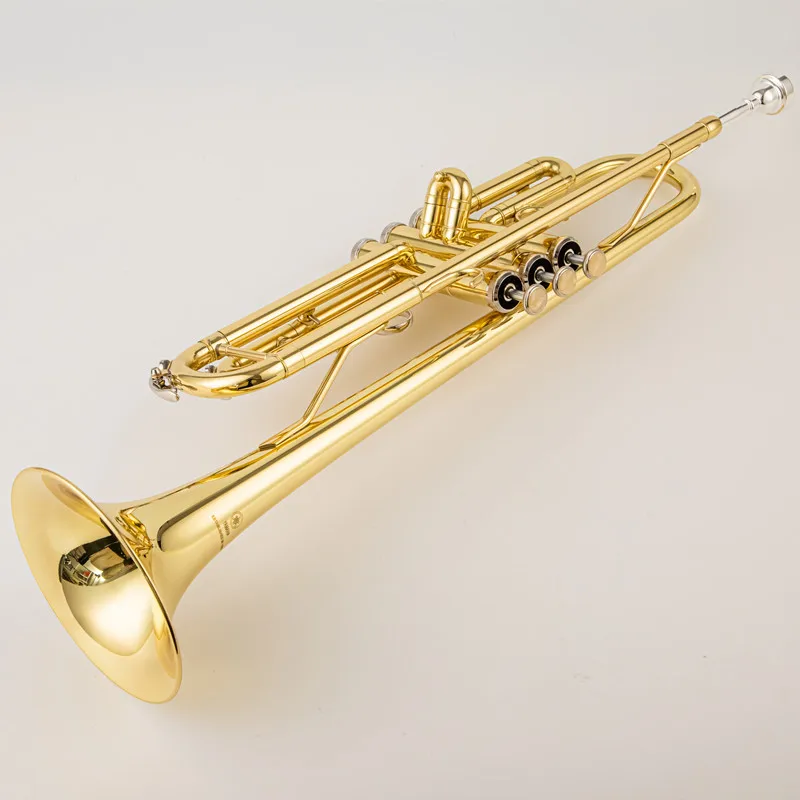 Made in Japan Trumpet Bb B Flat Brass trompeta Exquisite Durable trompete Musical Instrument with Mouthpiece Gloves Strap Case