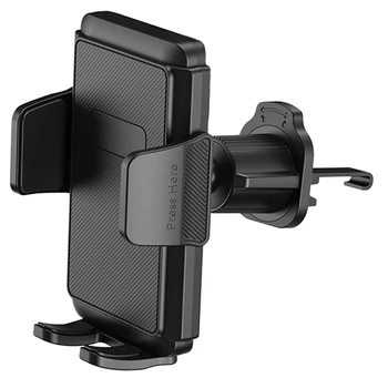Dock per supporto per telefono cellulare con supporto per presa d'aria per auto con gancio in metallo stabile per iPhone Samsung