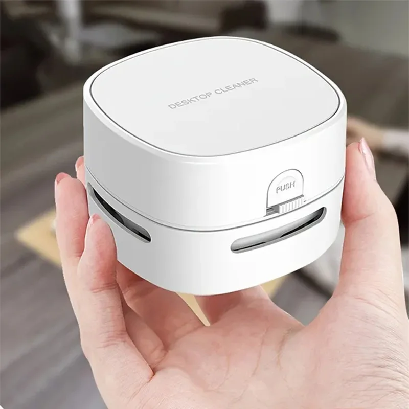 Compact 360° Rotating Desktop Vacuum Cleaner
