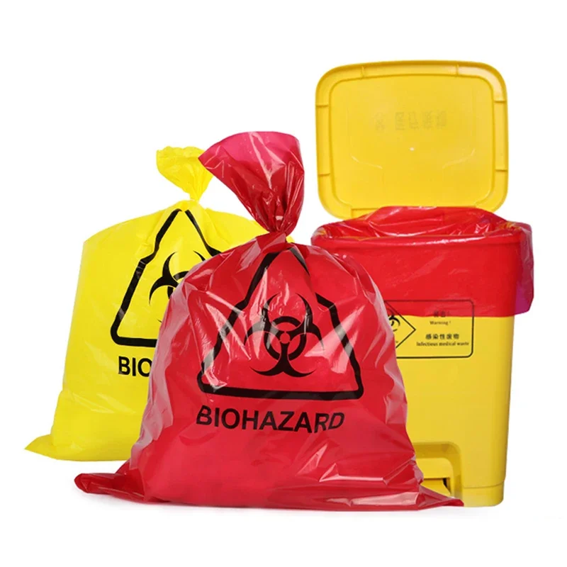 BIGTREE 10 Gallon Biohazard Waste Thrash Bags No Leak Hazard Symbol 50pk -  Walmart.com