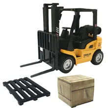 

Diecast Replica Forklift Truck Model Car Toy Effect Pull Back Function 3-Height Adjustable For Kids Gifts Collection Deco