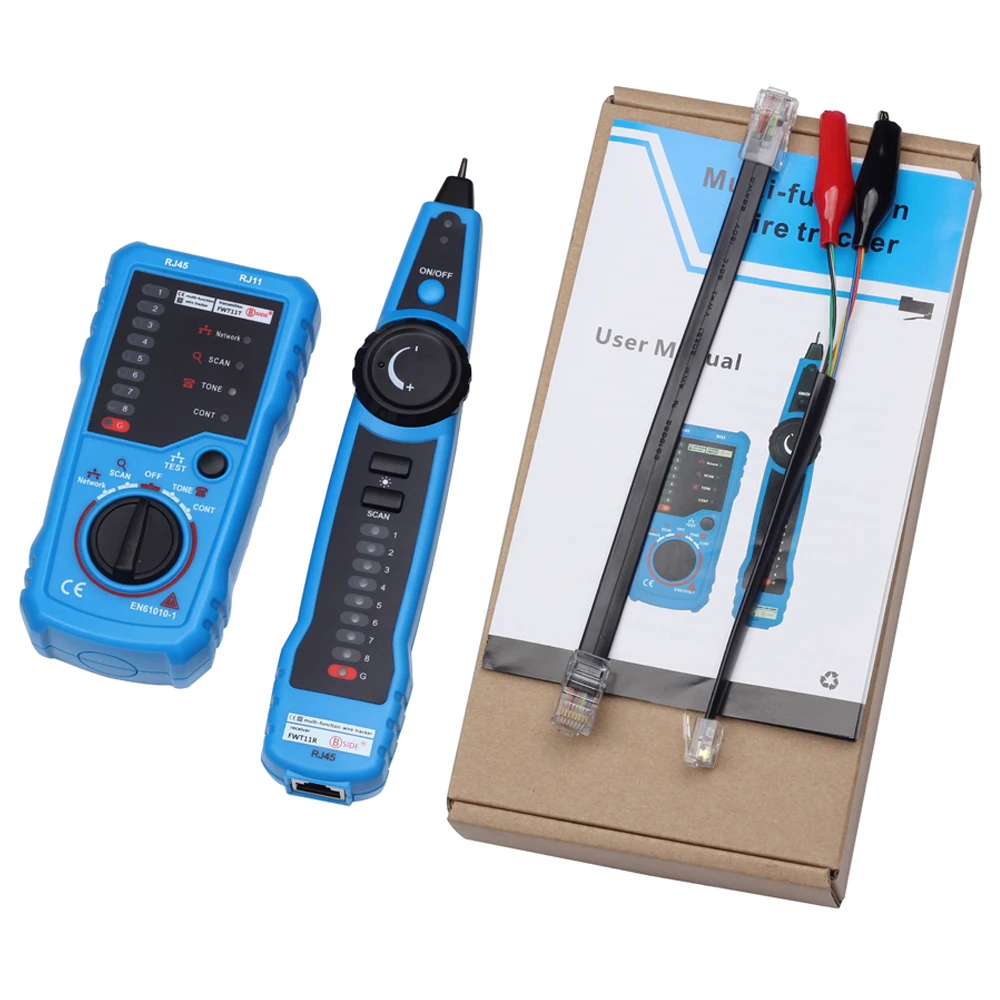 【送料無料】Bside FWT11 ケーブルテスター RJ45 RJ11 ブルー [並行輸入品]