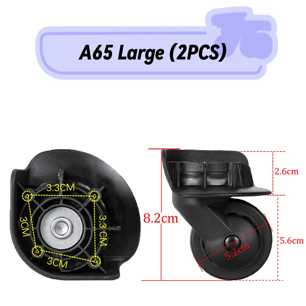 Számára hongsheng A65 Rotációs gép zökkenőmentes Zajtalan Ütközés elnyelő Kerék kiegészítők wheels casters Univerzális Kerék Kicserélés Koffer