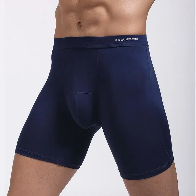 

Men's sports leggings Modal boxers Running wearproof leg pants Quick drying long boxers