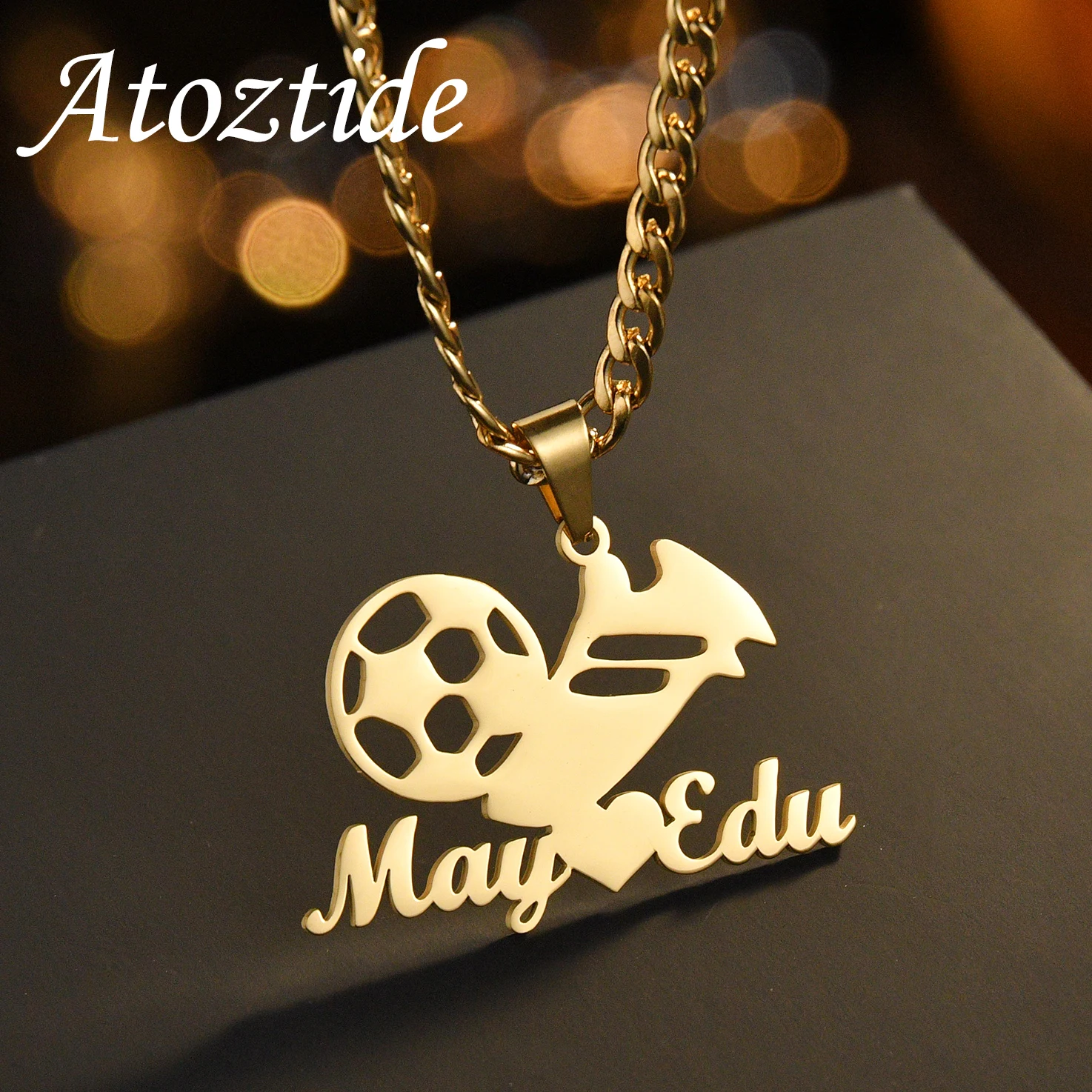 Football mom necklace - Football mom jewelry - Personalized football  necklace - Hand stamped jewelry - Custom football brag jewelry
