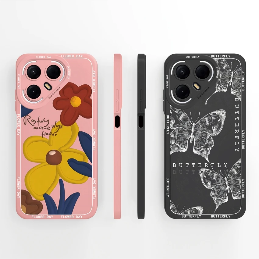 Shockproof Cute Dog Pattern Liquid Silicone Phone Case with Screen Protector