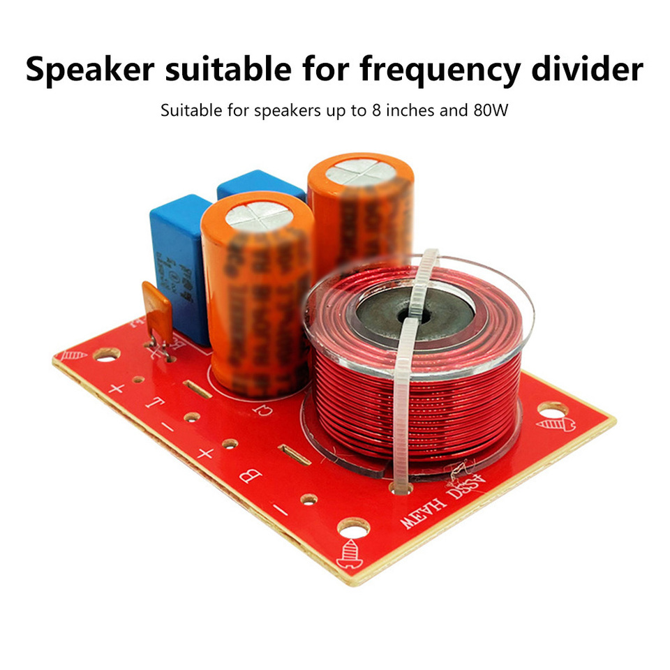 80W Adjustable Multi Speaker Treble Bass Subwoofer Audio Frequency Divider 2 Way Speaker Crossover Filters Updated Version