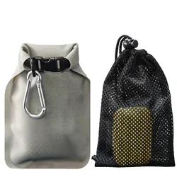 Waterproof & Leakproof Travel Soap Case - Quick Dry Pouch (Silver)