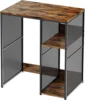 3-Tier Mini Fridge Cabinet with Storage, Industrial Style Kitchen Microwave Stand Baker Rack, Utility Storage Shelf 1