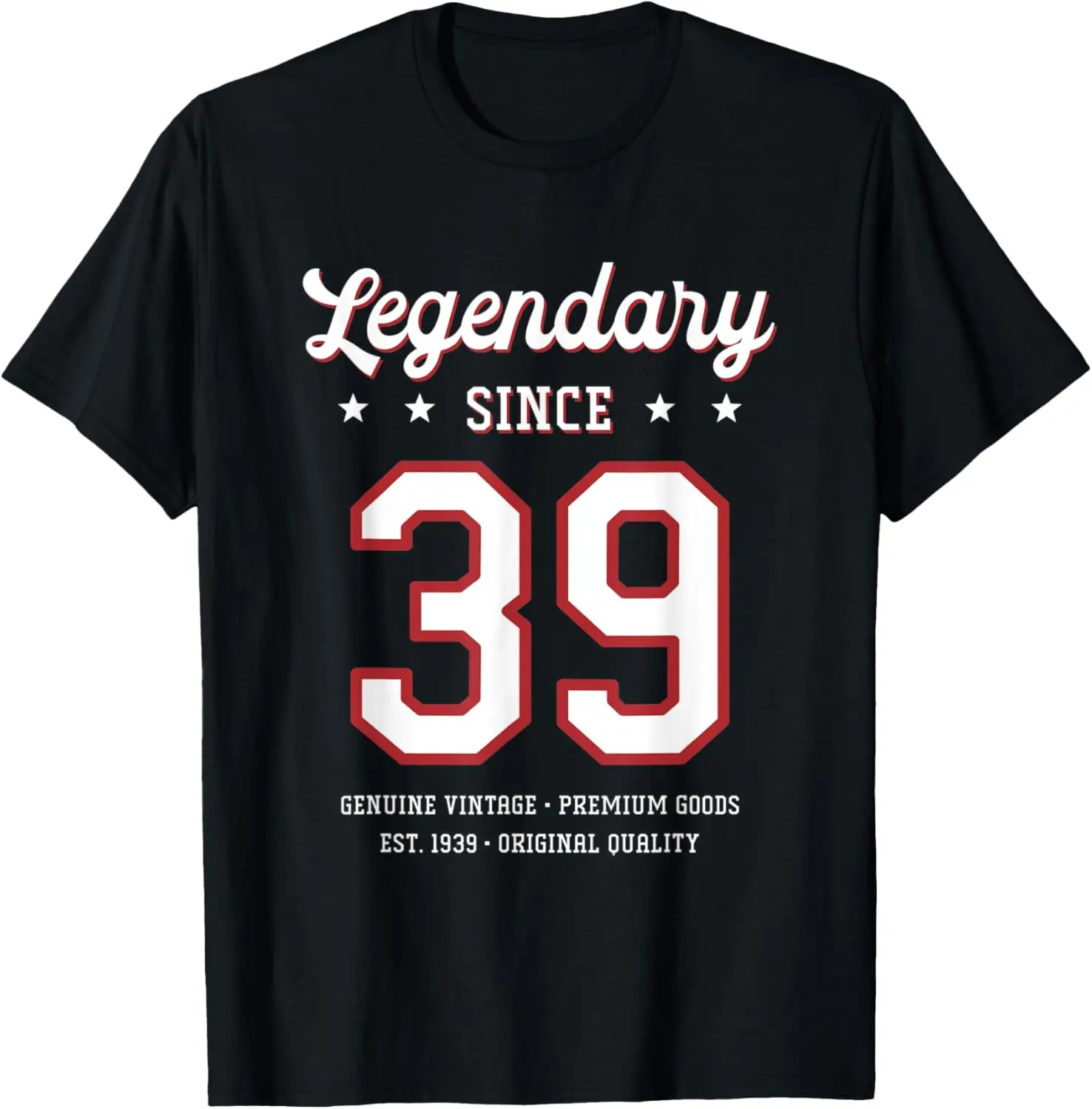 

81st Birthday Gift Legendary Since 1939 T-Shirt