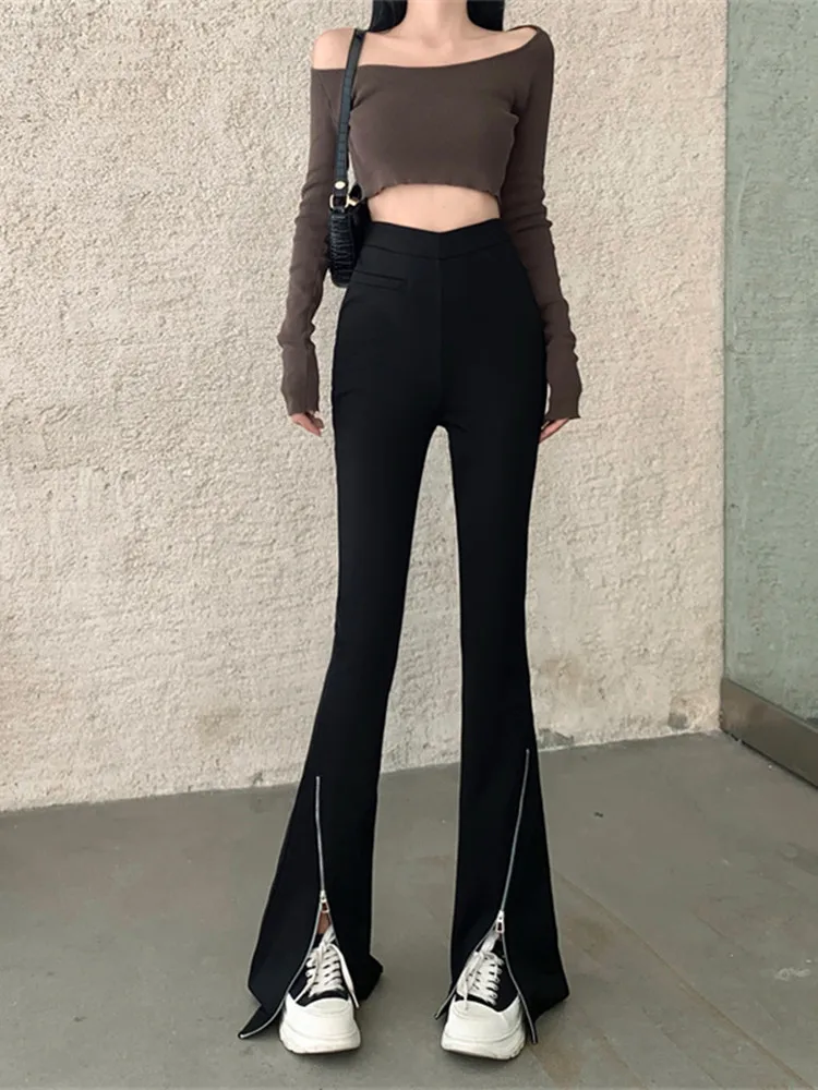 Рисунок 5 - Черные облегающие брюки с разрезом