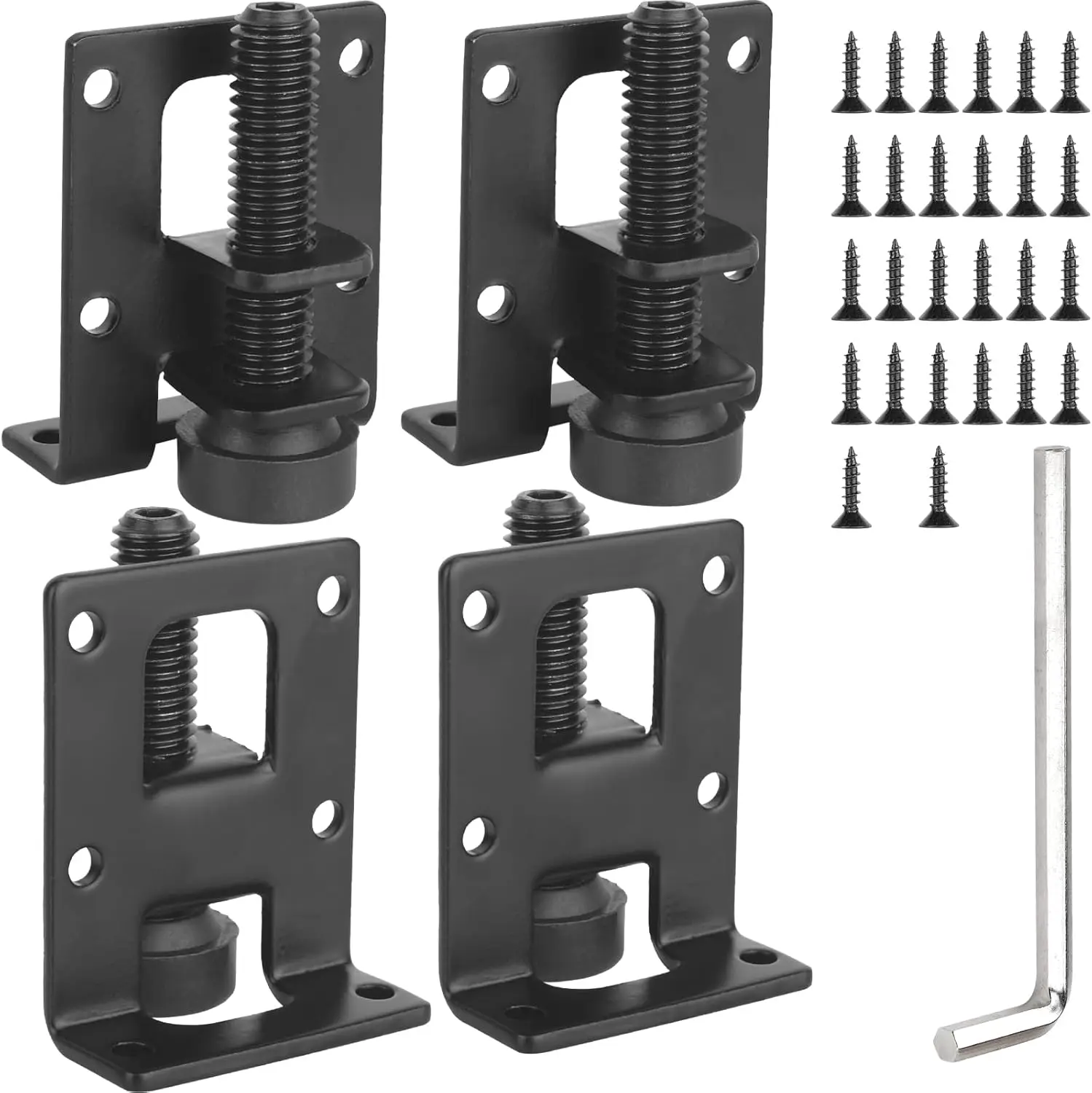 Adjustable Furniture Leveling Feet, Heavy Duty Furniture Levelers with Metal Mounting Brackets for Workbench Cabinet Wardrobe