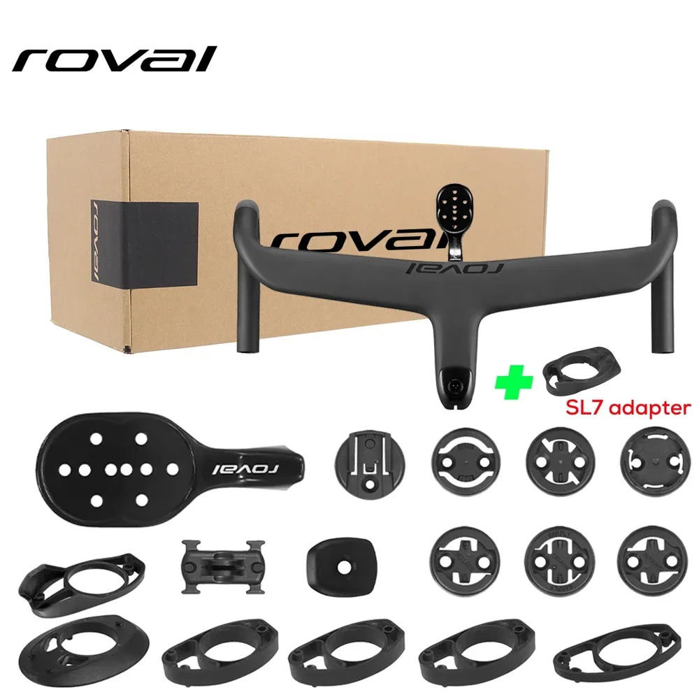 For Sl7 Sl8 Full Internal Cable Routing Road Bicycle Handlebar T1000 Carbon Integrated Cockpit Di2 Carbon Handlebar Mount