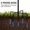 1pc Shepherd Hooks Thick Adjustable Rust Resistant Shepards Hooks For Outdoor Solar Lights, Lanterns, Flower Basket, Bird Feeder 4