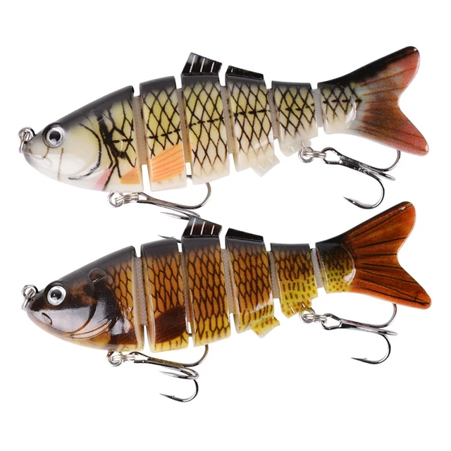 1PCS 10/14cm Sinking Wobblers Fishing Lures Jointed Crankbait Swimbait 6  Segment Hard Artificial Bait for Fishing Tackle Lure - AliExpress