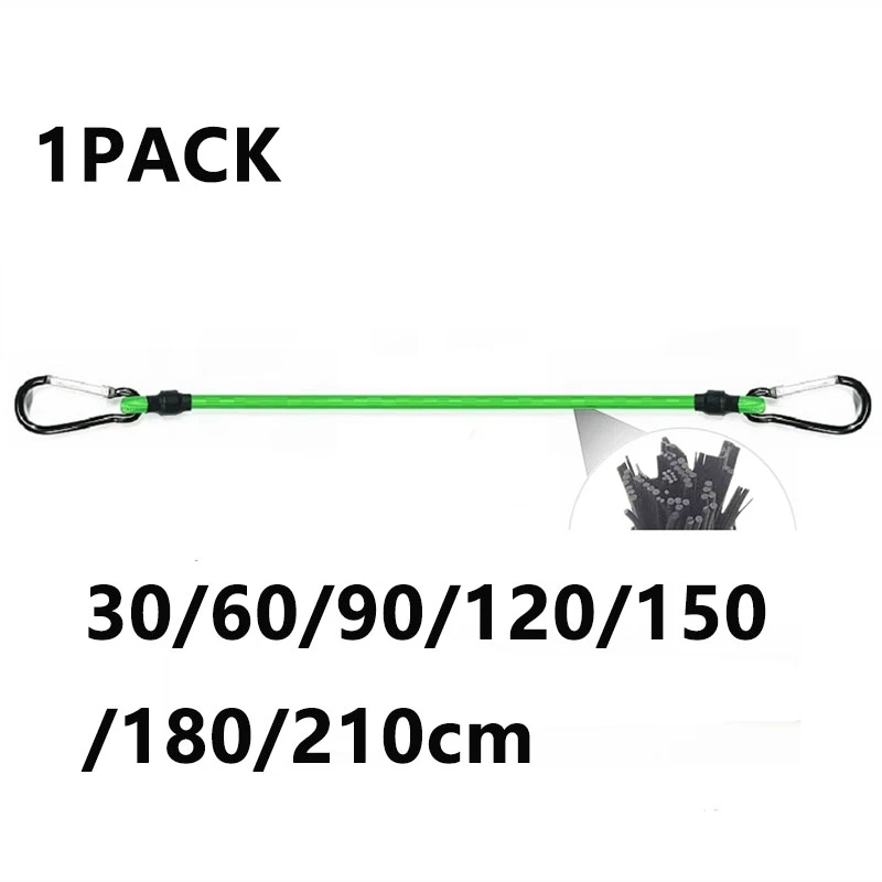 30cm-210cm Telescopic Elastic Rope with Hook Elastic Rope Car Luggage ...