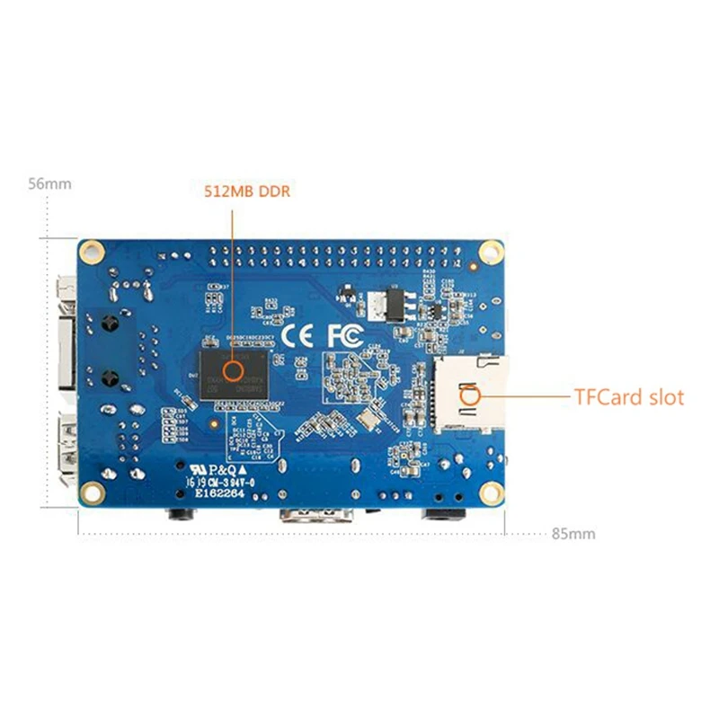 Orange Pi PC Plus H3  1GB DDR3 + 5V3A   ġ Cortex-A7  ھ  ȵ̵ 4.4/Ubuntu/Debian US Plug