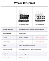 H.view 8CH 5mp caméra Wifi sans fil système de sécurité caméra de vidéosurveillance Kit de Surveillance vidéo NVR intérieur extérieur Audio bidirectionnel Xmeye 6