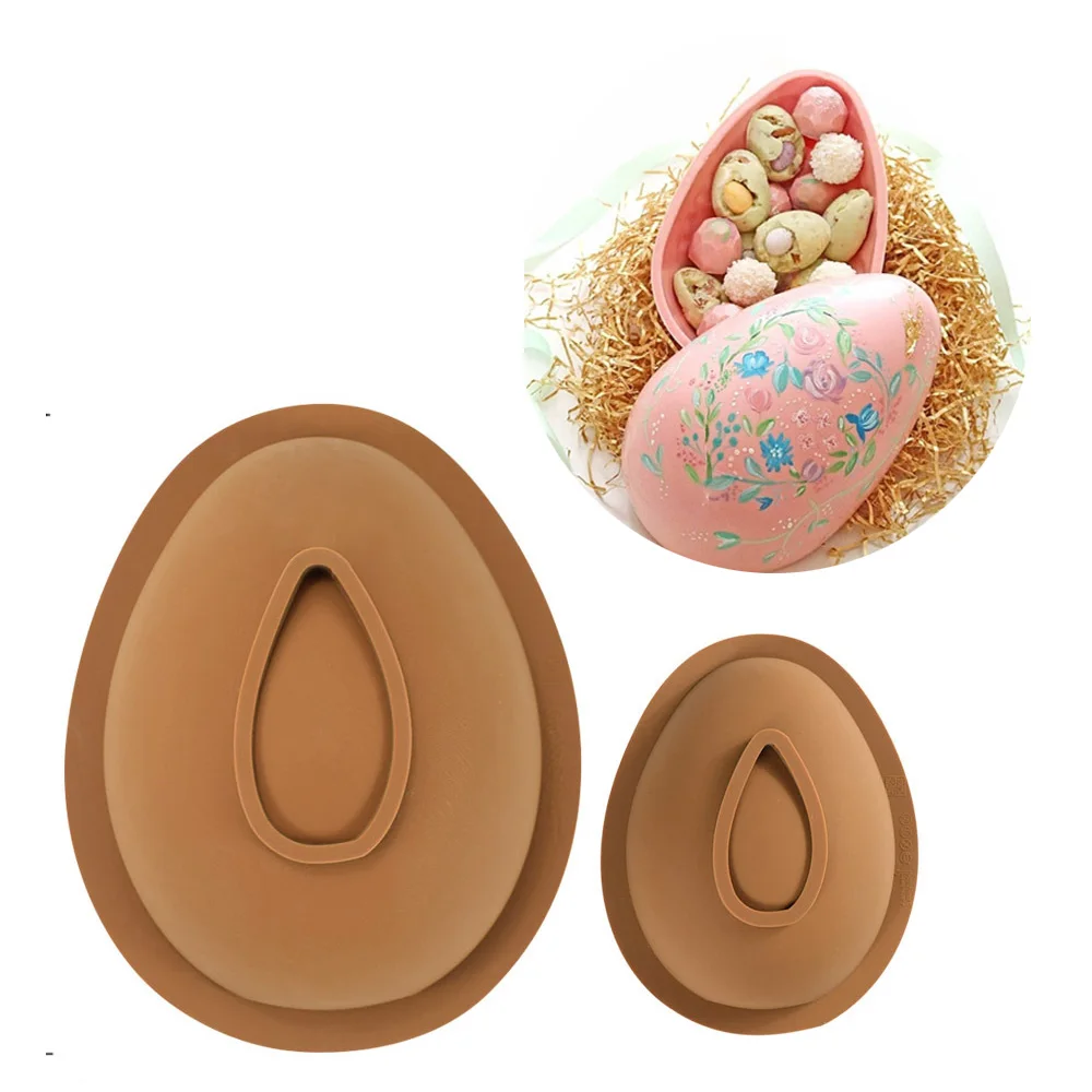 

Easter Egg Mold 3D Chocolate Cake Mold Egg Giant Ostrich Egg Chocolate Mold Fondant Mould Baking Sugar Craft Decorating Mold