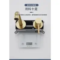 สแตนเลสห้องน้ําก๊อกน้ําอ่างล้างจานอ่างล้างหน้า Matte Black gold ร้อนและเย็น Wall Mount Spout Bath พร้อมที่จับ 5