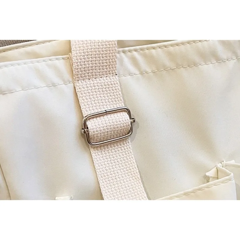 Waterproof nylon bag, large capacity, lightweight, multi-functional women's bag, one-shoulder crossbody bag, student class tutor