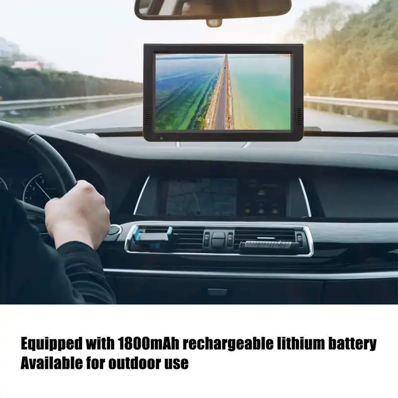 Leadstar 10 Inch Portable Digital TV HD 1080P 1800mah Mini Digital Television with Car Charger US Plug