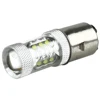 80W BA20D H6 White 16 LED Motorcycle MotorBike/Moped/ATV Headlight Bulb 1