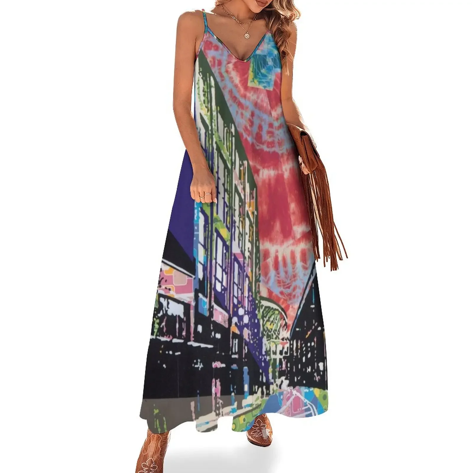 Stadium and the Viaduct Sleeveless Dress Women's summer skirt sexy dress