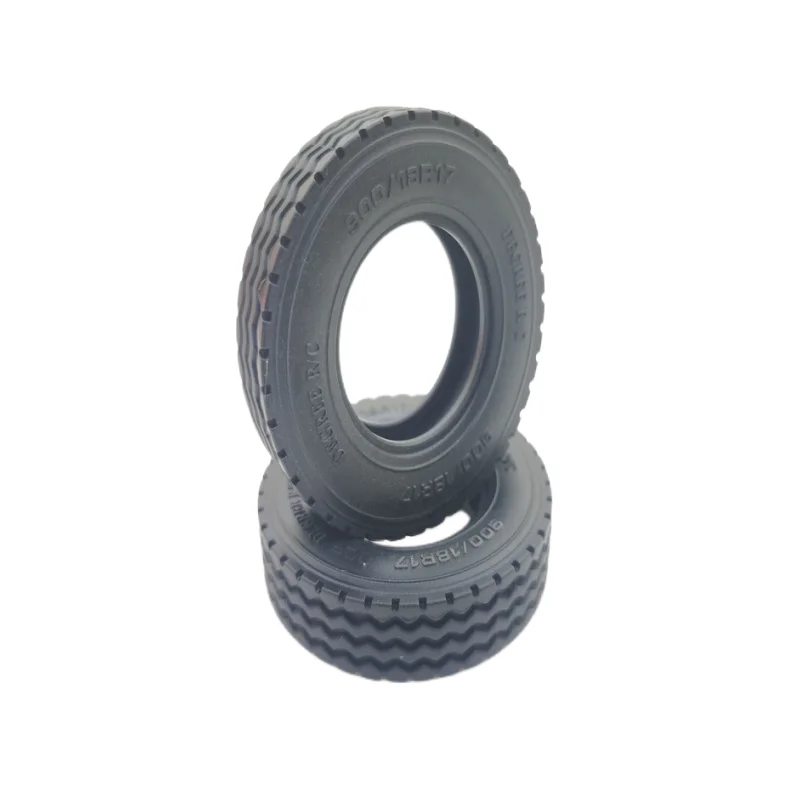 1 Pair Rubber Tires with Wheel Hub for 1/14 Tamiya RC Truck Trailer Tipper Scania R470 Actros Volvo FH16 MAN TGX Accessories 5